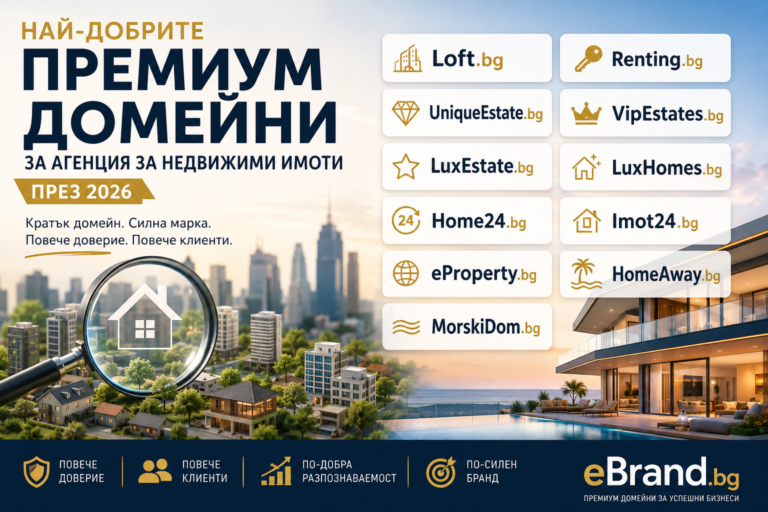 Най-добрите премиум домейни за агенция за недвижими имоти през 2026 г.